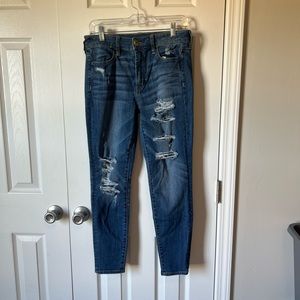 Distressed American Eagle jeans